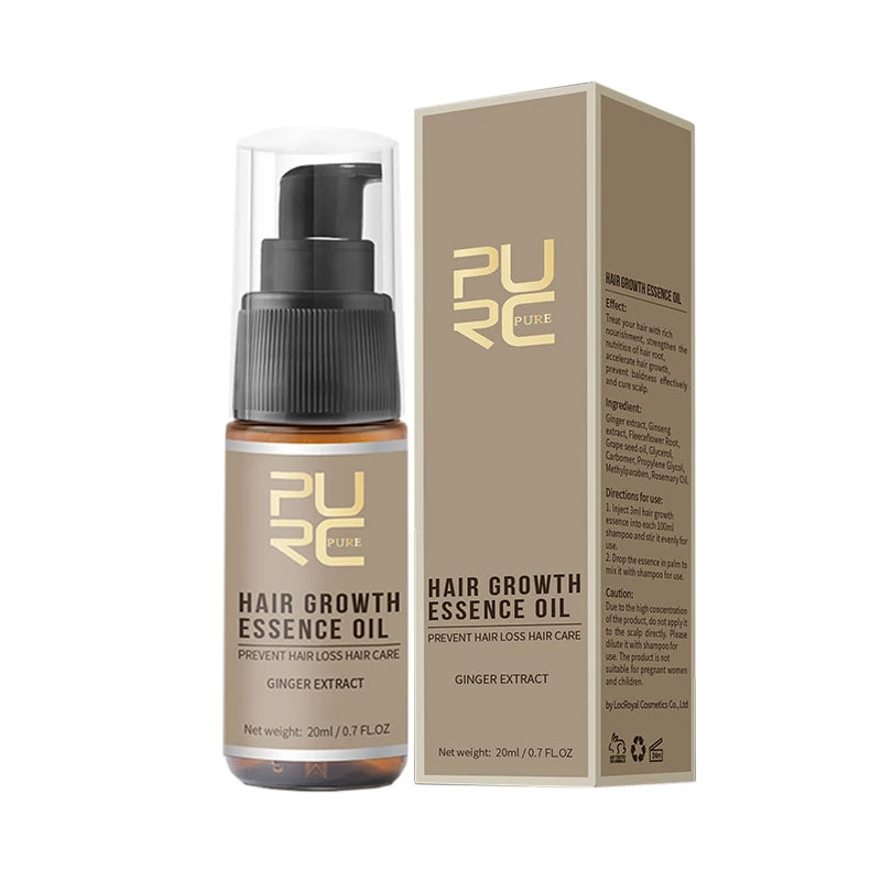 PURC Ginger Hair Growth Shampoo & Oil Set - Hair Loss Treatment & Repair