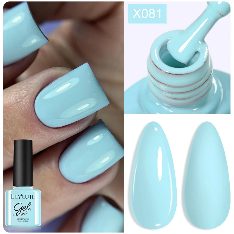 LILYCUTE Thermal Gel Nail Polish 7ml - Temperature Color Changing UV LED