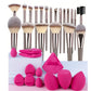 Professional Makeup Brush Set - 3-20 Pieces Premium Soft Goat Hair &