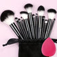 Professional 13-Piece Makeup Brush Set with Soft Synthetic Bristles