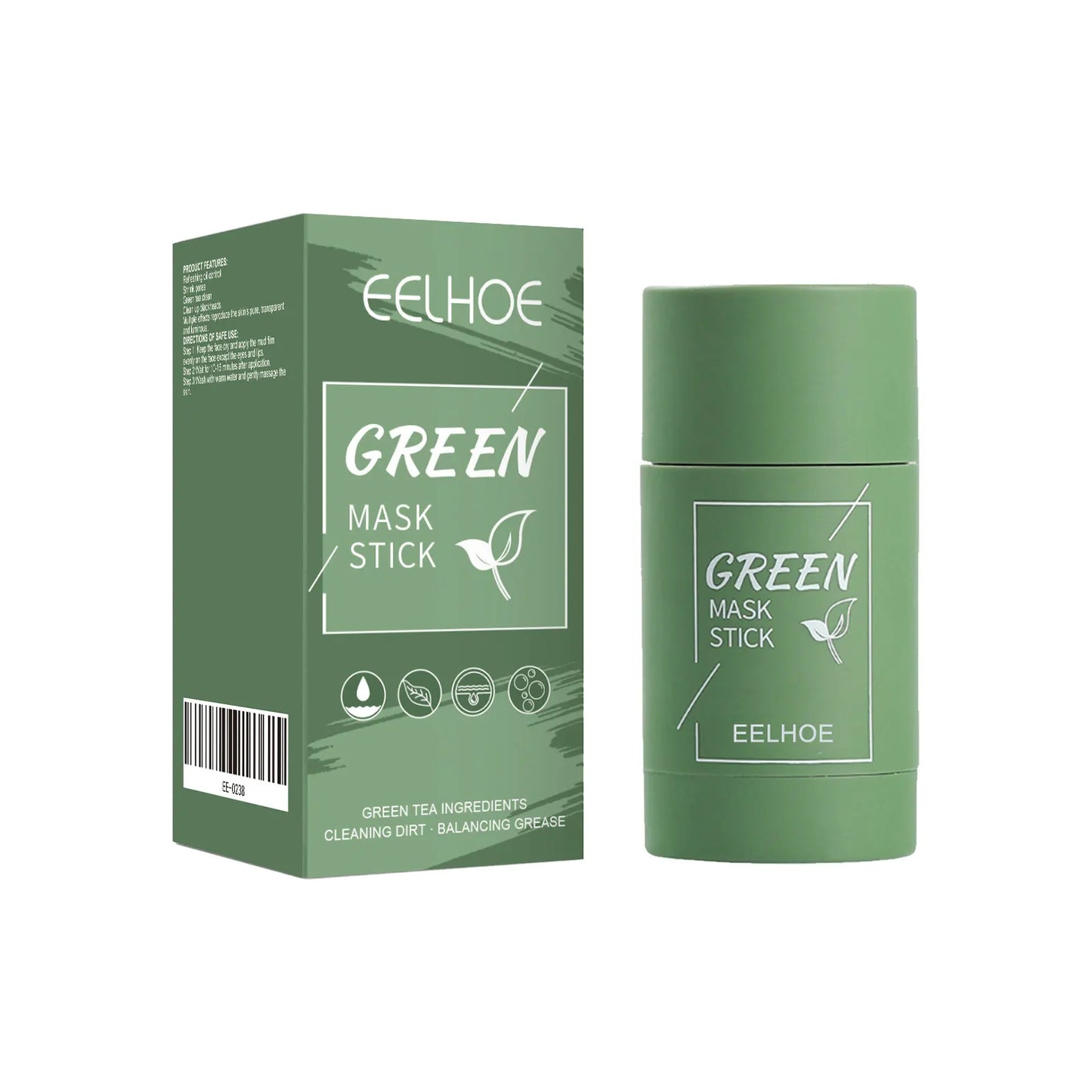 Green Tea & Eggplant Purifying Mud Mask - Deep Cleansing & Pore Refining Treatment