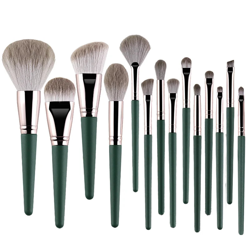 JTFIL Professional Makeup Brush Set - 14 Piece Soft Fluffy Cosmetic Brushes