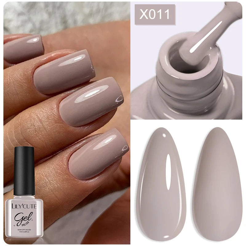 LILYCUTE Thermal Gel Nail Polish 7ml - Temperature Color Changing UV LED