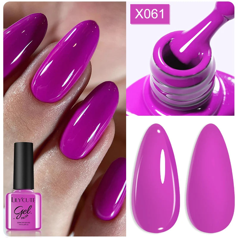 LILYCUTE Thermal Gel Nail Polish 7ml - Temperature Color Changing UV LED