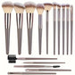 Professional Makeup Brush Set - 3-20 Pieces Premium Soft Goat Hair &