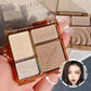 4 Colors Brown Blush Highlighter - Waterproof Long-Lasting Matte Contour
