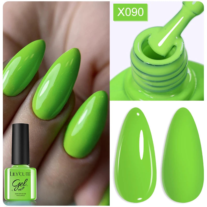 LILYCUTE Thermal Gel Nail Polish 7ml - Temperature Color Changing UV LED