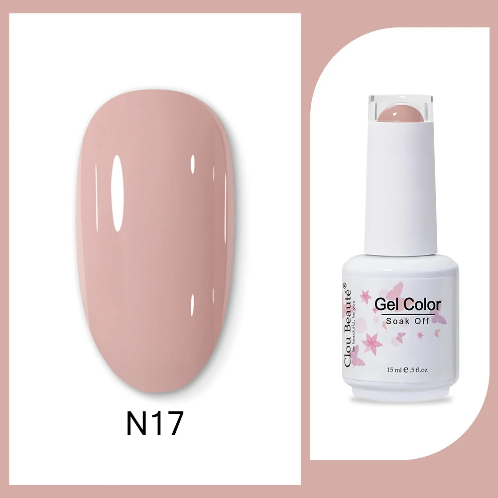 Clou Beaute HEMA & TPO Free Gel Nail Polish - Army Green 15ml