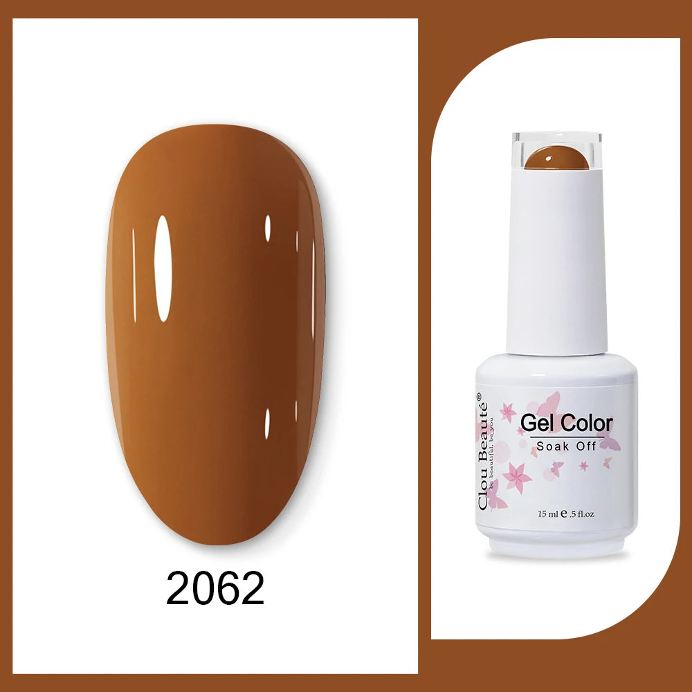 Clou Beaute HEMA & TPO Free Gel Nail Polish - Army Green 15ml