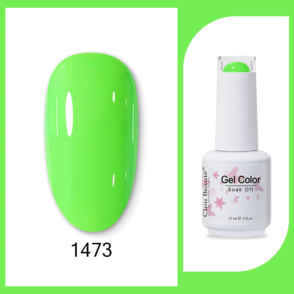 Clou Beaute HEMA & TPO Free Gel Nail Polish - Army Green 15ml