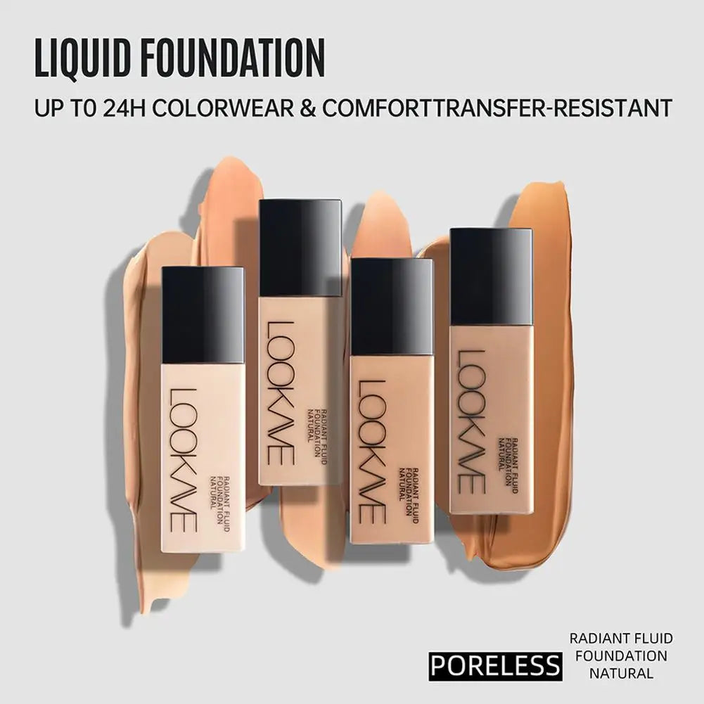 Liquid Foundation - Long Lasting Full Coverage Natural Matte