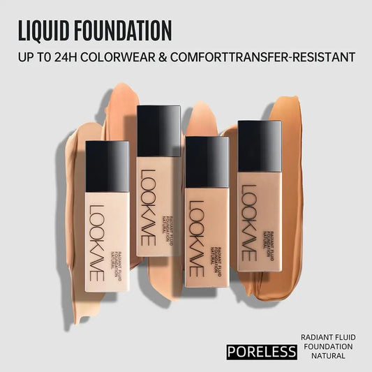 Liquid Foundation - Long Lasting Full Coverage Natural Matte