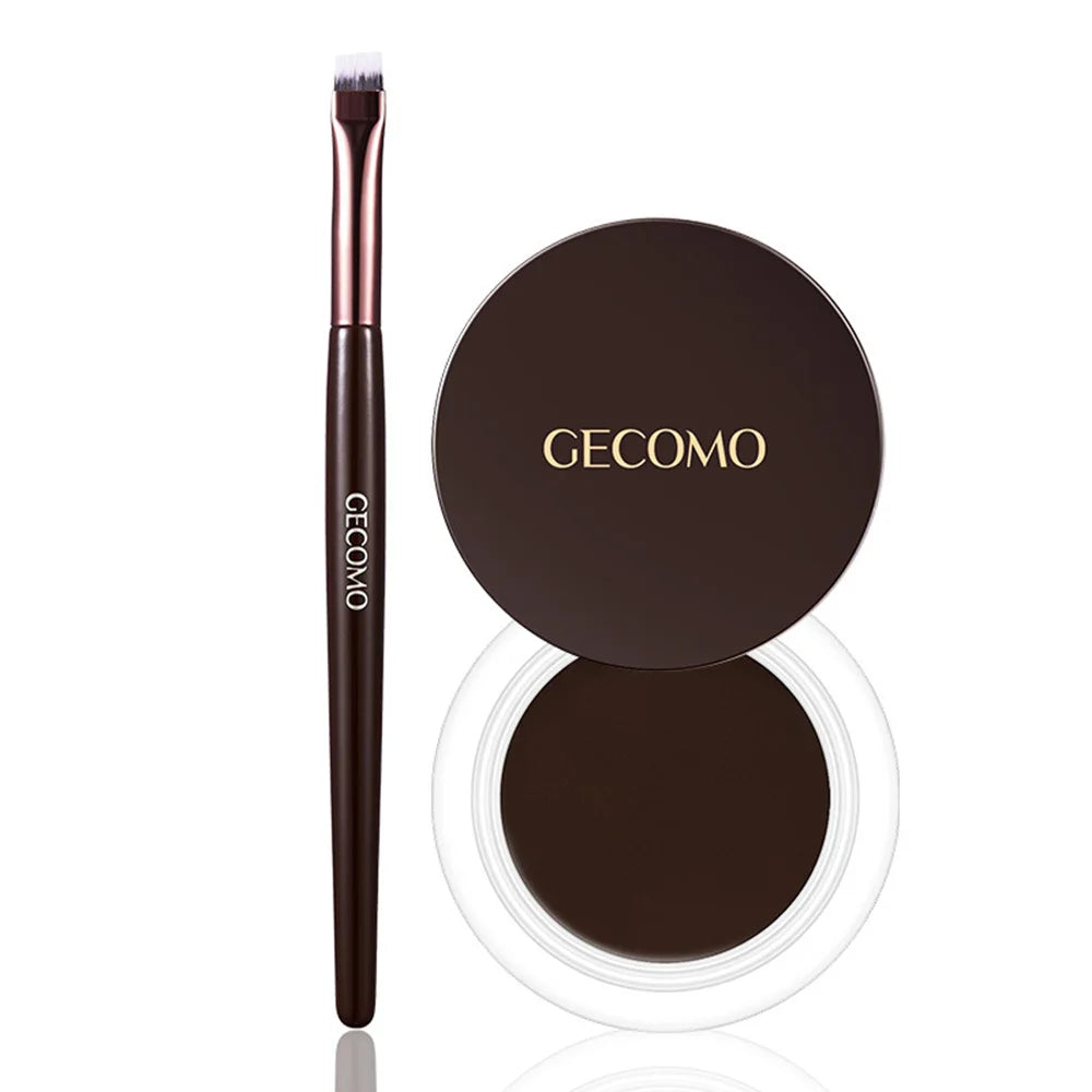 GECOMO Long Wear Matte Eyeliner Gel Cream - Quick Drying Waterproof Formula for All-Day Precision