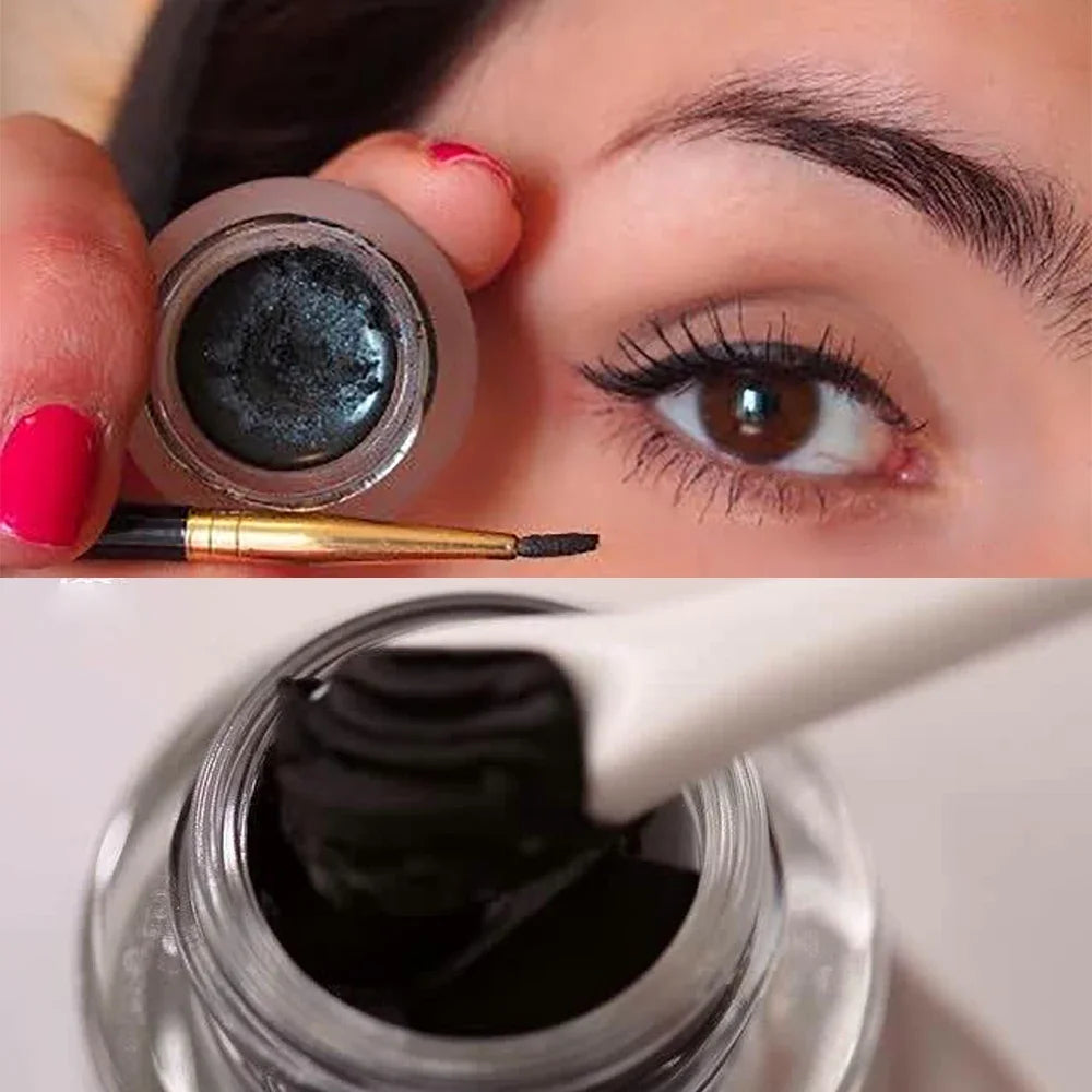 Matte Brown Black Eyebrow Cream - 3D Natural Tint Waterproof Gel Wax