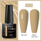 MEET ACROSS Wine Red Gel Nail Polish - 7ml Long-Lasting French Manicure