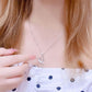 925 Sterling Silver Crystal Heart Pendant Necklace Women Girls Jewellery Gift