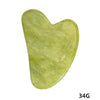 Natural Jade Stone Gouache Scraper Face Roller Gua Sha Massager for Face Body Massage Set Anti-Wrinkle Beauty Relaxation Tool