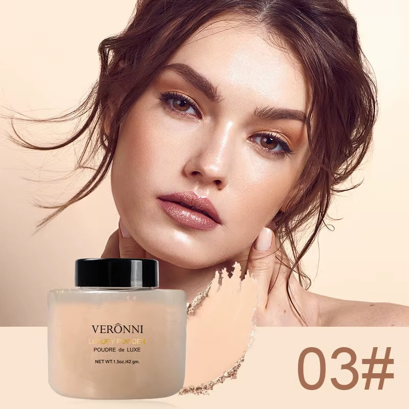 Banana Shaped Loose Powder Can Reduce Pores and Fine Lines, with a Long-Lasting Matte Effect and Natural Facial Makeup Powder