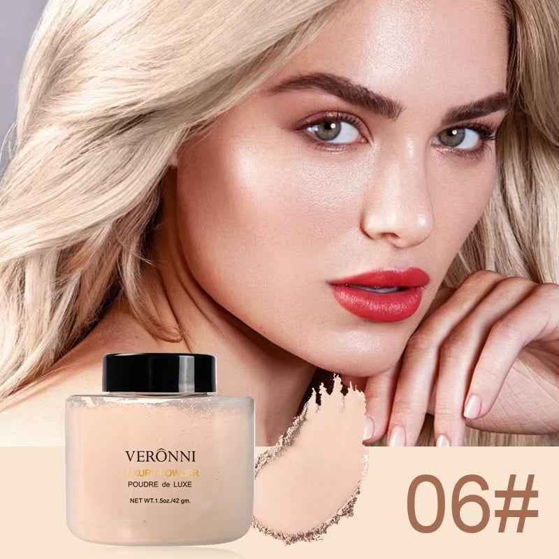 Banana Shaped Loose Powder Can Reduce Pores and Fine Lines, with a Long-Lasting Matte Effect and Natural Facial Makeup Powder