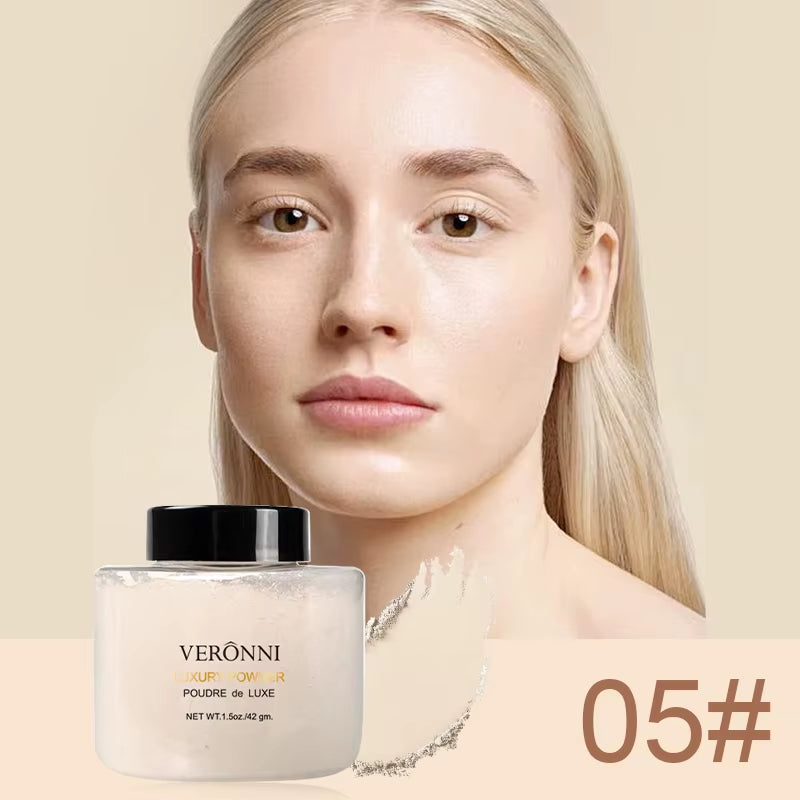Banana Shaped Loose Powder Can Reduce Pores and Fine Lines, with a Long-Lasting Matte Effect and Natural Facial Makeup Powder
